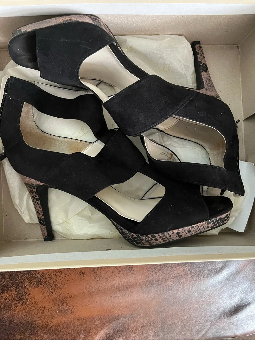 Studio Paolo Metallic Gold Platform Shoes (Gold)